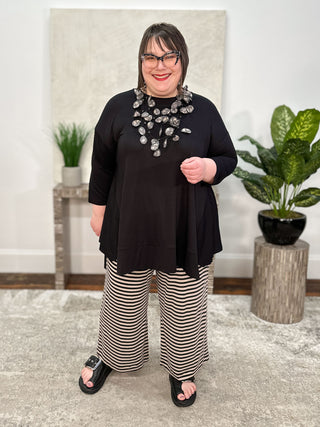 Alembika Essential Trapeze Top, Black - Statement Boutique