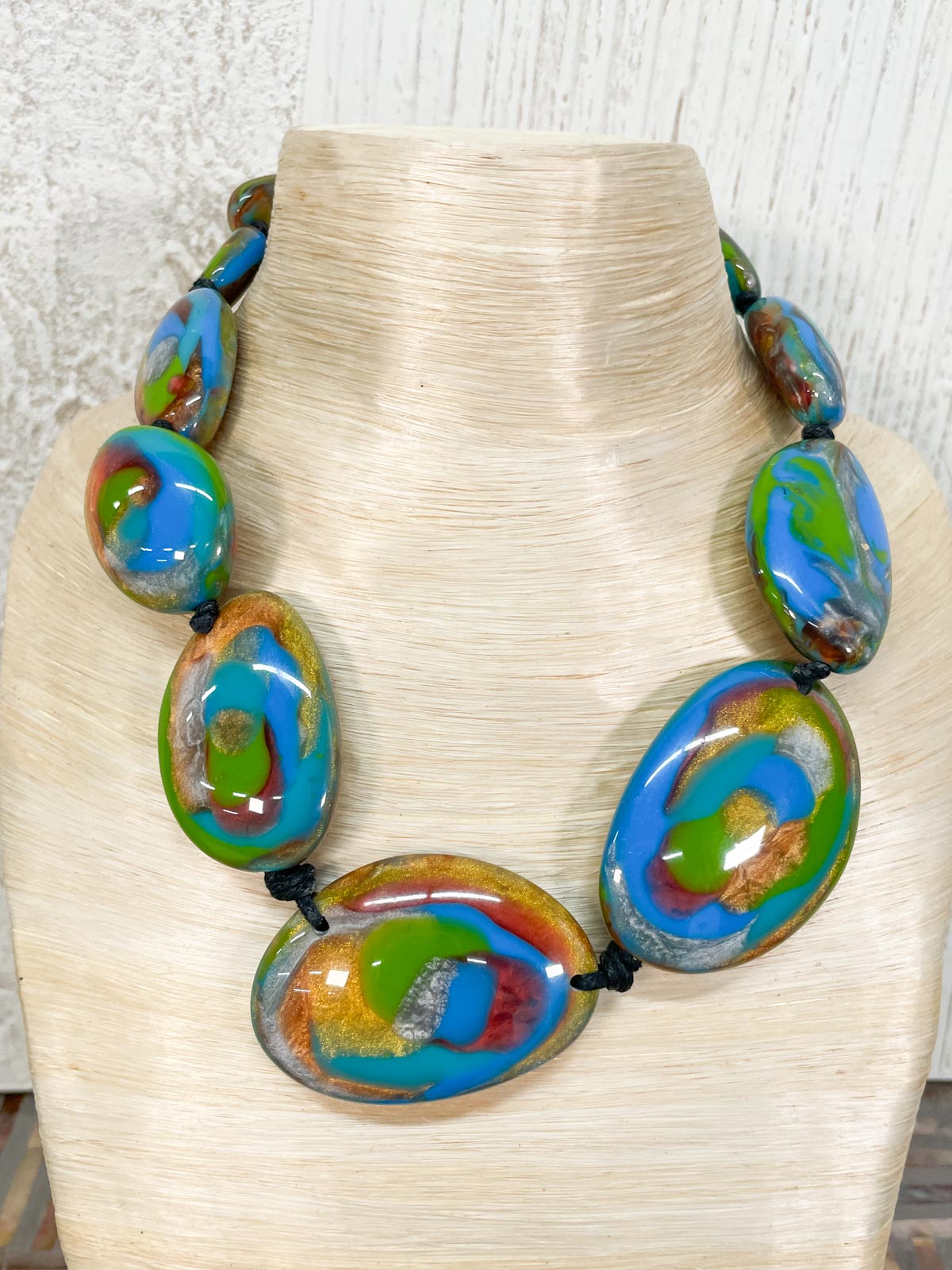 Atelier 1701 Short Ovals Necklace, Earth - Statement Boutique
