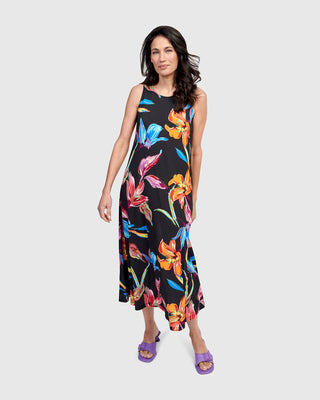 Alembika Flower Print Maxi Tank Dress, Bloom - Statement Boutique