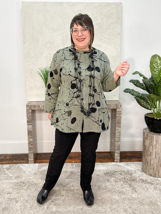 darby. Dots Penny Top, Moss - Statement Boutique