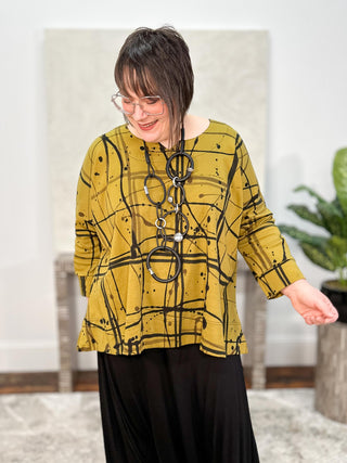 darby. Lattice Greta Top, Fennel - Statement Boutique