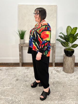 Eva Varro Angle Back Bottom Tunic, Atlantis - Statement Boutique