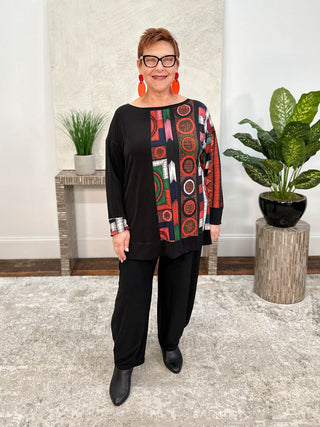 Eva Varro Kombu Tunic, Iggy/Black - Statement Boutique