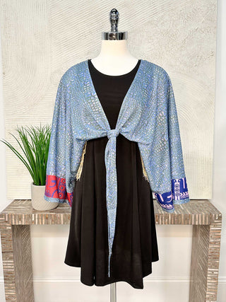 IPNG Primitive Punch Kimono Blouse, Crocodile - Statement Boutique