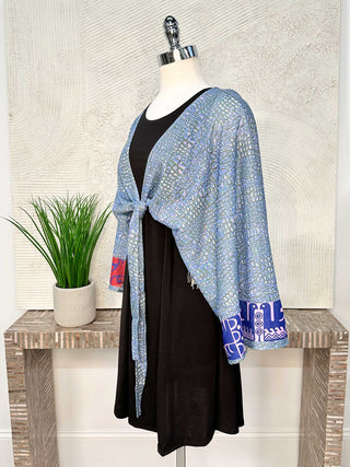IPNG Primitive Punch Kimono Blouse, Crocodile - Statement Boutique