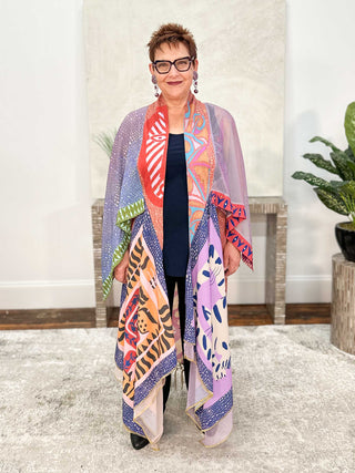 IPNG Primitive Punch Kimono Cardigan, Multi - Statement Boutique