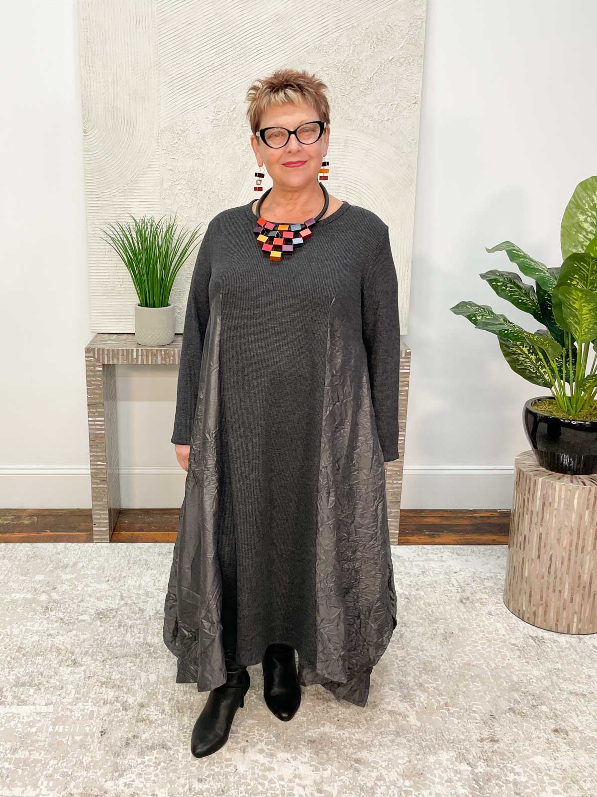 Kedem Sasson Dream Dress, Gray - Statement Boutique