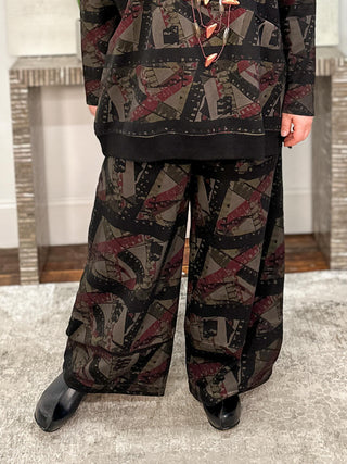 Luukaa Cinema Pant, Smokey Print - Statement Boutique