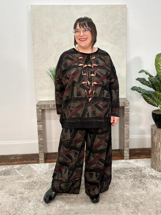 Luukaa Cinema Tunic, Smoky Print - Statement Boutique