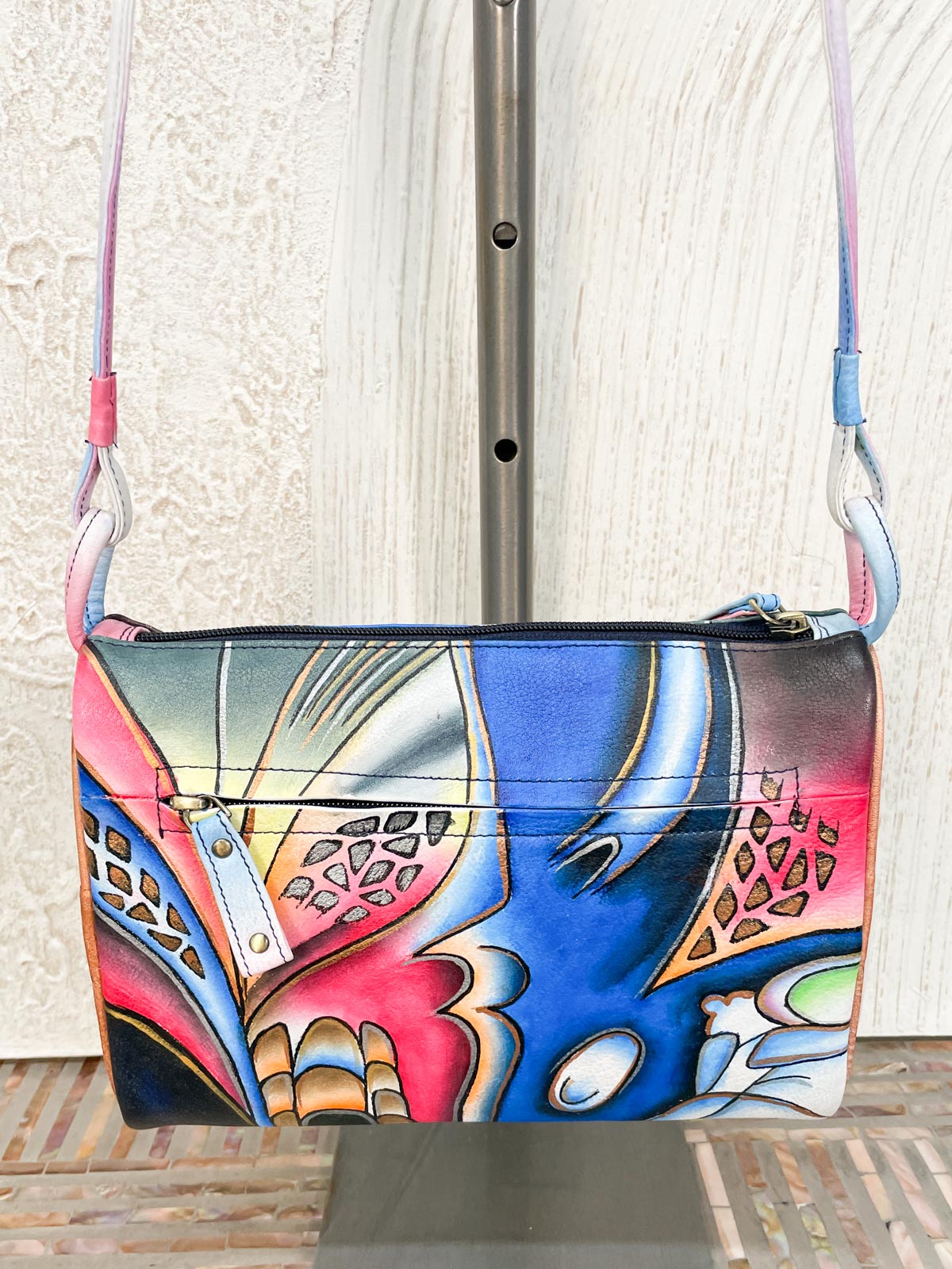 Magnifique Small Crossbody Shoulder Bag, Blue Fusion - Statement Boutique