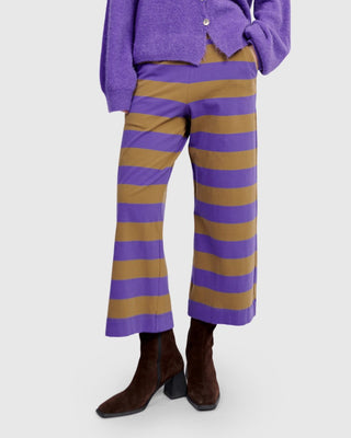 Alembika U.S. Urban Retrofit Cropped Pants, Purple - Statement Boutique