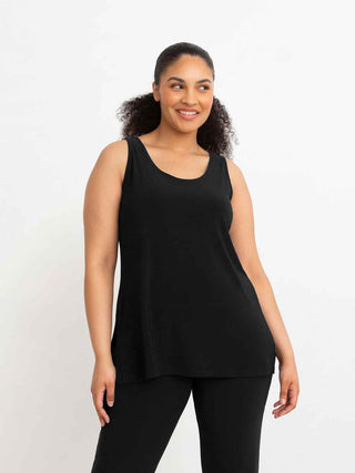 Sympli Go To Tank Relax, Black - Statement Boutique