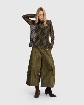 Alembika U.S. Urban Briar Mesh Turtleneck, Antique - Statement Boutique