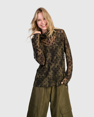 Alembika U.S. Urban Briar Mesh Turtleneck, Antique - Statement Boutique