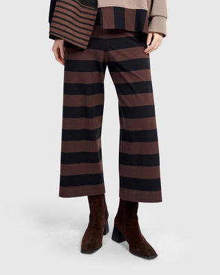 Alembika U.S. Urban Retrofit Cropped Pants, Brown - Statement Boutique