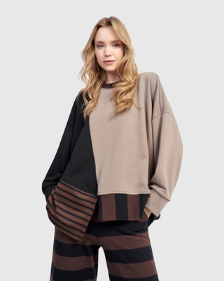 Alembika U.S. Urban Blitz Crewneck Top, Mix - Statement Boutique