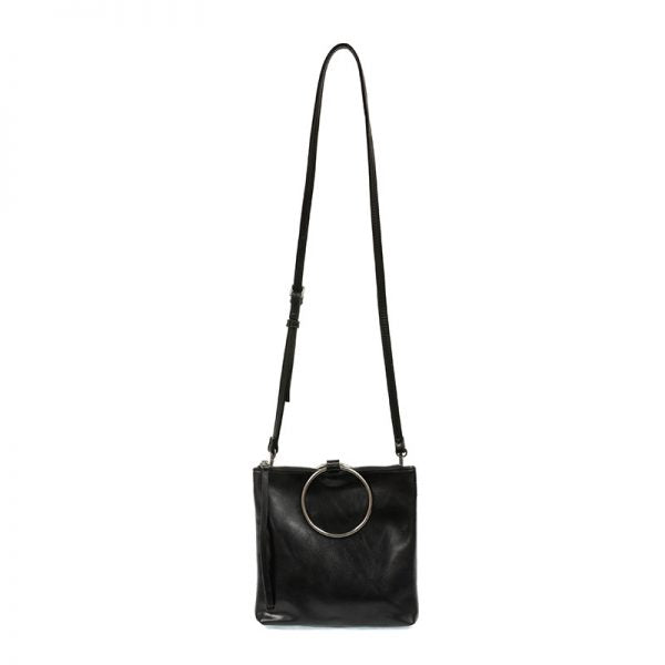 Joy Susan Amelia Ring Tote Bag, Black/Silver