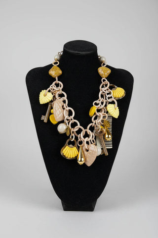 Symi Necklace, Yellow/Neutrals