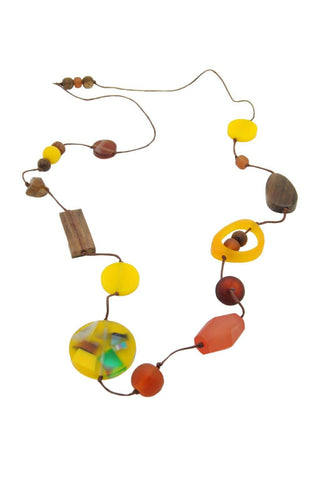 Nusantara Inc. Serendipity Resin Necklace-81275: 00003 - Statement Boutique