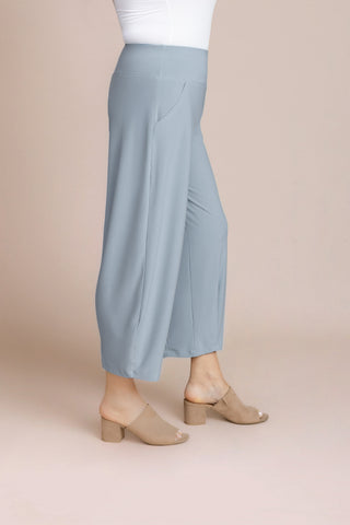 Sympli Narrow Lantern Pant, Stone Blue - Statement Boutique