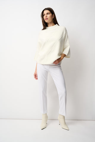 Joseph Ribkoff Classic Straight Pant, Vanilla - Statement Boutique