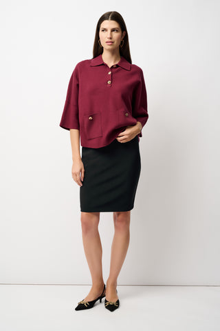 Joseph Ribkoff Classic Pencil Skirt, Black - Statement Boutique