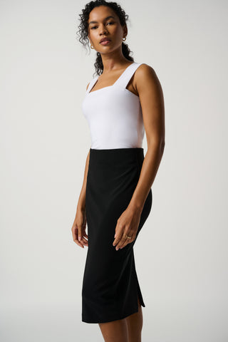 Joseph Ribkoff Classic Long Pencil Skirt, Black - Statement Boutique