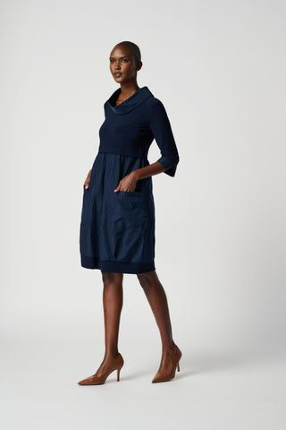 Joseph Ribkoff Classic Cocoon Dress, Midnight Blue - Statement Boutique