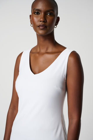 Joseph Ribkoff Classic V-Neck Cami Tank, Vanilla - Statement Boutique