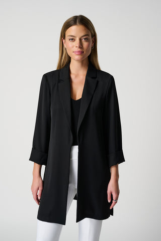 Joseph Ribkoff Classic Long Blazer, Black - Statement Boutique