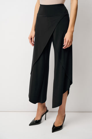 Joseph Ribkoff Classic Overlay Pant, Black - Statement Boutique