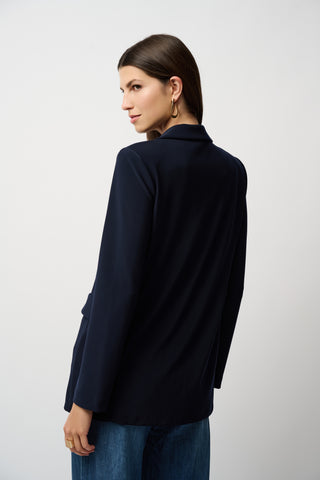 Joseph Ribkoff Classic Straight Blazer, Midnight Blue - Statement Boutique