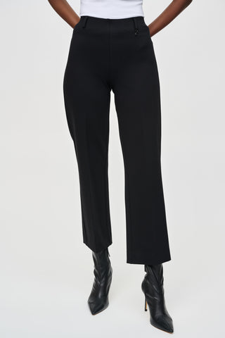 Joseph Ribkoff Heavy Knit Straight Pull-On Pants, Black - Statement Boutique