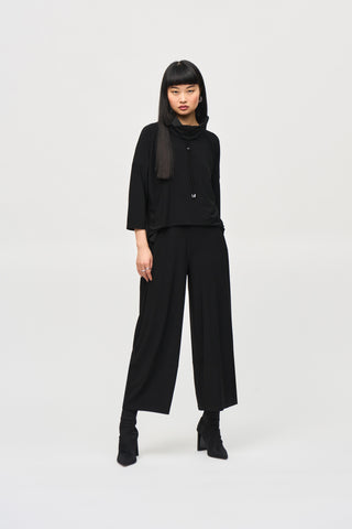 Joseph Ribkoff Lantern Cinch Neck Jumpsuit, Black - Statement Boutique