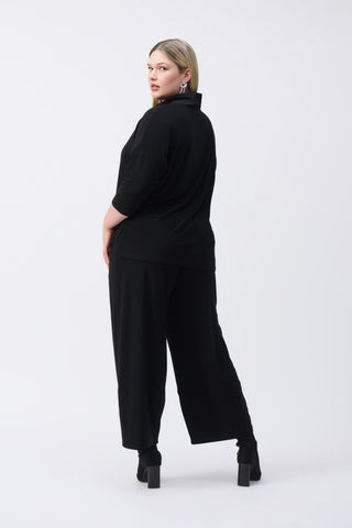 Joseph Ribkoff Lantern Cinch Neck Jumpsuit, Black - Statement Boutique