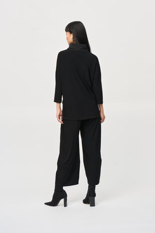 Joseph Ribkoff Lantern Cinch Neck Jumpsuit, Black - Statement Boutique