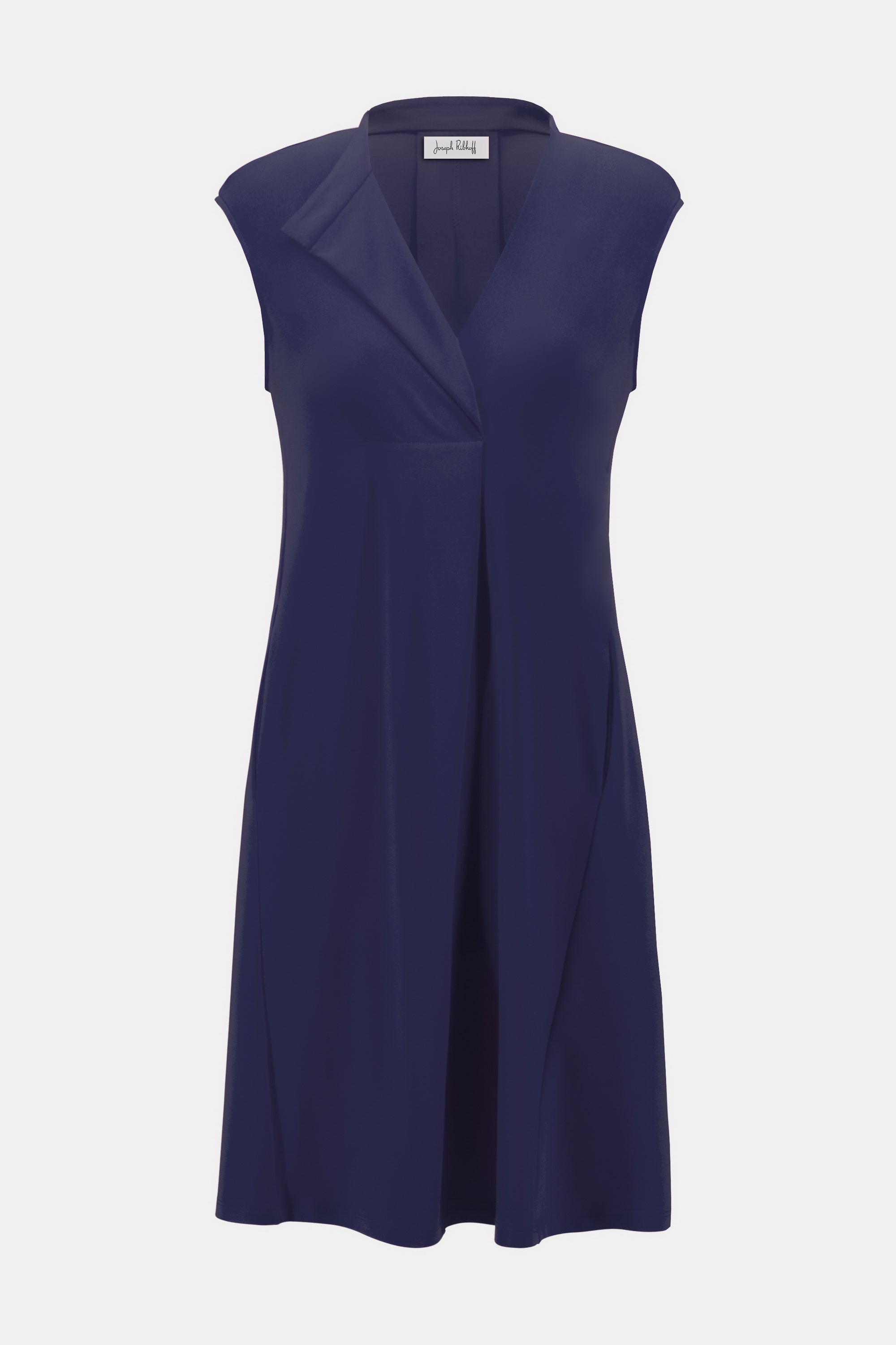 Joseph Ribkoff Silky Knit Sleeveless Trapeze Dress, Midnight Blue Statement Boutique Joseph Ribkoff Silky Knit Sleeveless Trapeze Dress, Midnight Blue Statement Boutique