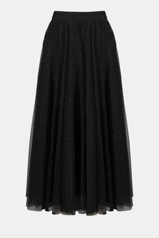 Joseph Ribkoff Tulle Flared Skirt, Black - Statement Boutique