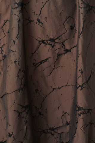 Jacquard Memory & Silky Knit Cocoon Dress, Brown/Black