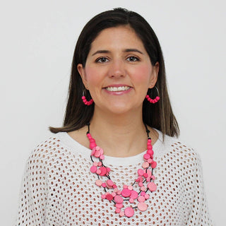 Sylca Designs Pink Multi Strand Millie Necklace - Statement Boutique