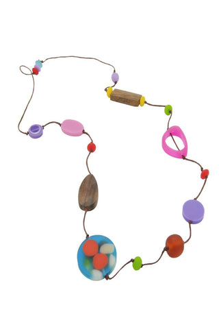 Nusantara Inc. Serendipity Resin Necklace-81275: 00002 - Statement Boutique