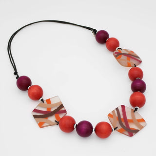 Sylca Designs Saffron Mixed Media Necklace - Statement Boutique