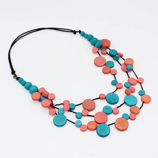 Sylca Designs Turquoise Multi Strand Millie Necklace - Statement Boutique