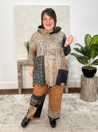Hooded Tunic, Dog Print