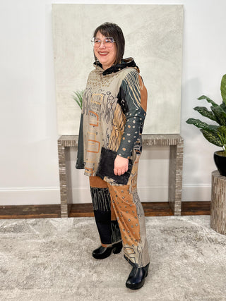 Hooded Tunic, Dog Print