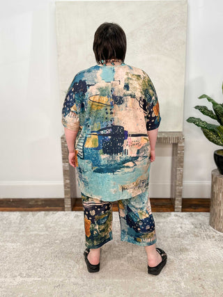 3 Potato Short Sleeve Boxy Tunic, Mutia - Statement Boutique