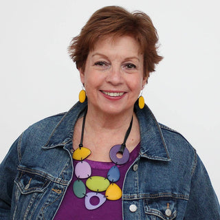 Sylca Designs Multi Color Paisley Double Tier Necklace - Statement Boutique