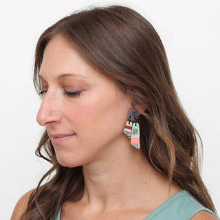 Sylca Designs Vivid Hues Geometric Earring - Statement Boutique