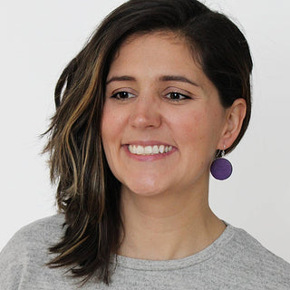 Sylca Designs Purple Dot Rosie Earrings - Statement Boutique