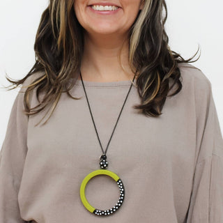 Sylca Designs Lime Inez Pendant Necklace - Statement Boutique